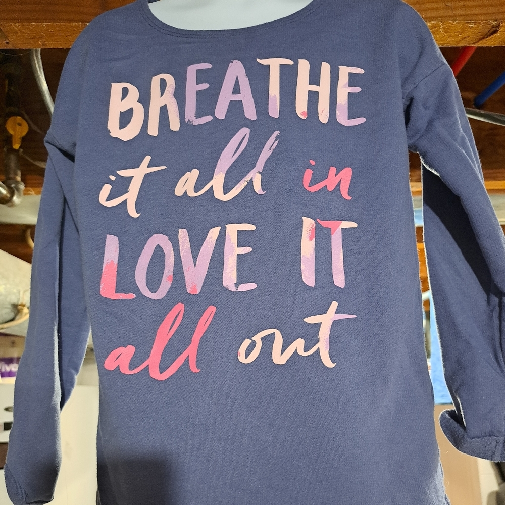 Girls purple sweatshirt size medium